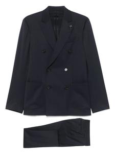 Костюм из вирджинской шерсти Lardini, синий