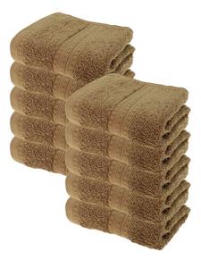 Julie Julsen Набор гостевых полотенец ORGANIC 10 шт. 30x50 орех, коричневый