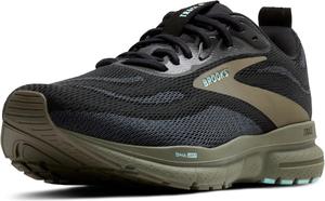 Мужские нейтральные беговые кроссовки Brooks Trace 4, черный/оливковый