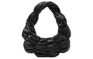 COS Сумка-круассан из овчины, полумесяц, женская сумка через плечо черная