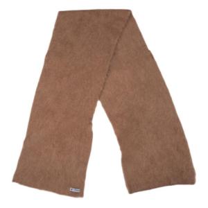 By Far Альпака вязаный шарф унисекс коричневый/фиолетовый, Brown