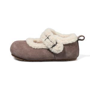 Теплые противоскользящие повседневные кеды Balance для детей ST&SAT, коричневый