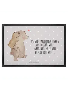 Коврик для ног Mr. & Mrs. Panda, серый пастельный