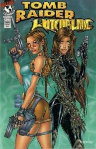 Tomb Raider/Witchblade #1 (Cover price: $2.95, Green cover) December 1997 (Image Comics)