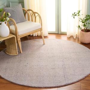 Ковер SAFAVIEH, 183 x 183 см, Abstract Collection, Pink & Beige, ручной работы, идеально для гостиной, спальни, столовой (ABT151U)