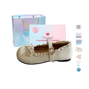 Туфли Flat Mary Jane Shoes Women's Gift Box Set Be good, Beige
