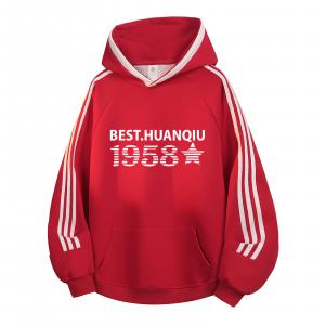 Толстовка Unisex Hooded Moderate Regular HUANQIU, red
