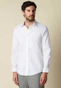 Рубашка с воротником-стойкой из ткани нонирон. Brooks Brothers, White