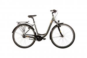 Городской велосипед Carver Cityzen 130 - 28 дюймов - Tiefeinsteiger - 2024, цвет Grau|darkanthracite black gold
