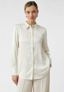 Блуза comma Button-down blouse, Creme/Off-White