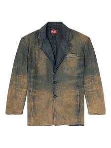 Пиджак из потертого денима Diesel, синий