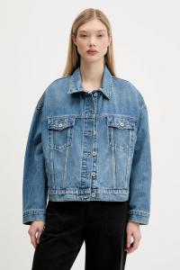 Джинсовая куртка HUGO Blue denim jacket lou_b, синий