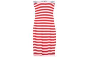 Tommy Hilfiger Безрукавное платье женское красное белое