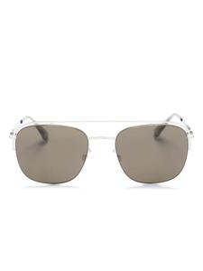 Солнцезащитные очки-пилоты Nor Mykita, серебристый