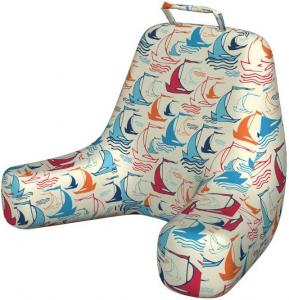 Наволочка Lunarable, парусная лодка в стиле дудл, абстрактный ретро, многоцветная, размер XL