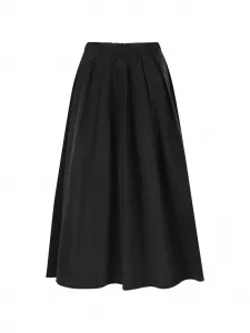 Плиссированная юбка-миди А-силуэта Weekend Max Mara, черный