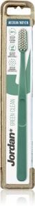 Зеленая чистая зубная щетка средней жесткости Jordan, 1 шт