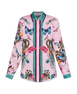 Рубашка с узором Versace Jeans Couture, мультиколор