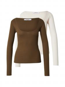 ABOUT YOU Лонгслив 'Liane' в цвете Cream, Khaki