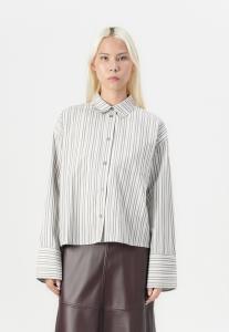 Блуза 2nd Day Button-down blouse, Walnut/White