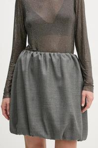 Шерстяная юбка Herskind Evans, серый