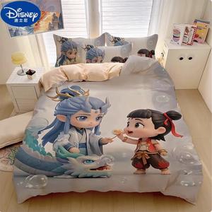 Disney Комплект постельного белья 4 предмета, 135 см, простыня, пододеяльник, 2 наволочки