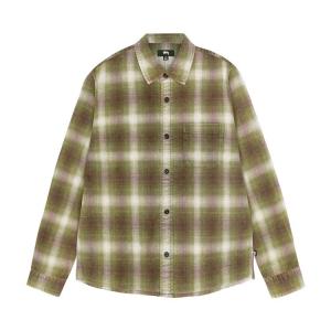 Рубашка Stussy Rocco Flannel Plaid Shirt 'Green', зеленый