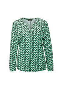 Короткий размер: блузка-рубашка женственного кроя Goldner, мультиколор