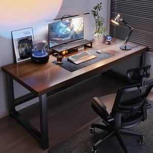 Компьютерный стол Naijia 100x60 см из массива дерева 25 мм, цвет walnut