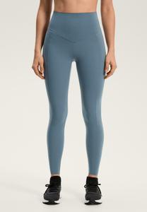 Леггинсы OYSHO COMPRESSIVE POCKET HIGH-RISE ANKLE-LENGTH, Stone Blue Denim