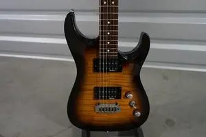 Jackson Dinky с арочной верхней декой AT3 2010-х, Сделано в Японии (MIJ) - Табачный санберст