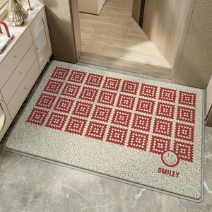 Dajiang Ковер 90х150 см для прихожей, с улыбающимся узором, износостойкий, противоскользящий