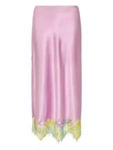 Юбка миди Lila Salpicón Donde Esteban, фиолетовый