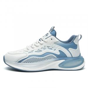 Мужские повседневные туфли Popcorn, Klein Blue, противоскользящие, износостойкие, легкие, с низким верхом и отскоком AOKANG, Glacier Blue-Breathable[All-Season]