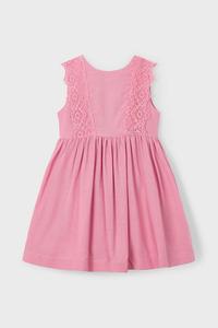 Детское платье с добавлением льна Mayoral, розовый
