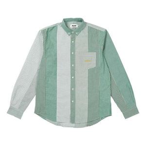 Рубашка patchwork stripe shirt 'green' Palace, зеленый