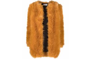 Мех женский оранжевый Saint Laurent
