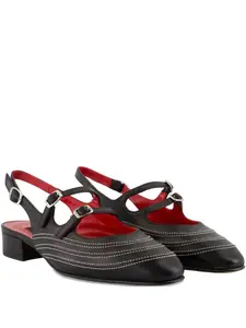 Туфли-лодочки Peche Moto с пряжками Carel Paris, черный