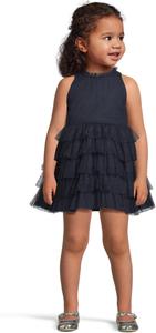 Платье из многослойной сетки Janie and Jack, Navy Blue
