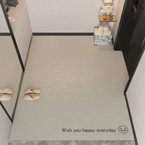 Budis Ковер 100х160 см для прихожей/ванной, впитывающий, нескользящий, Haha-Apex Gray, Non-Slip Tech Fabric