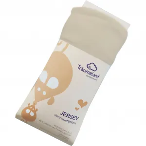 Простыня Träumeland «приятная простыня из мягкого джерси», изготовлена ​​из 100% уютного хлопка, бежевый