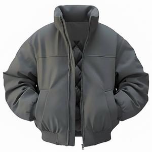 Куртка Unisex Stand Collar Thickened HUANQIU, серый[minimalist]