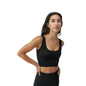 Yami Born Living Yoga Женский спортивный топ, чёрный