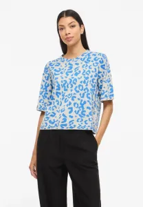 Футболка с принтом на воротнике vimayas o Vila, Super Light Natural Melan Pattern Leo All Aboard