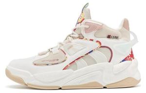 Скейтбординговые туфли женские высокие белые/серые/коричневые Xtep