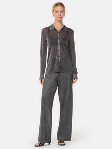 Блестящие трикотажные брюки Whistles, черный/разноцветный