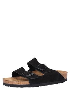 Birkenstock Кожаные мюли "Аризона" черного цвета - ширина S