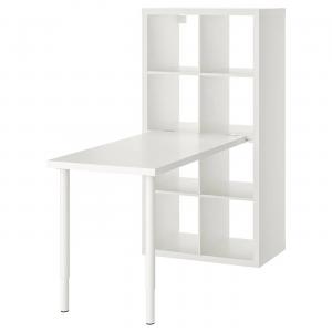 Комбинация стола KALLAX/LINNMON IKEA, 77x139x147 см, белый