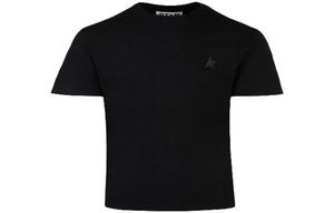 Футболка из хлопка со звездным принтом Golden Goose, черный