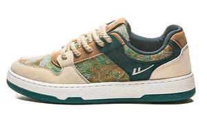 Кроссовки WARRIOR Skateboarding Shoes Unisex Low-top, зеленый/бежевый